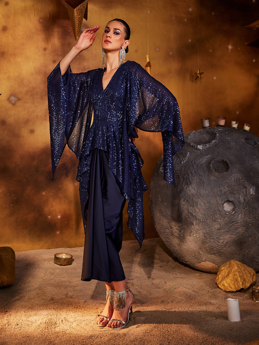 Bless Touch Spartan Cowl Dress