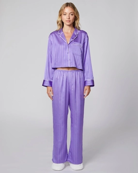 Stardust Satin Sleep Shirt Seamless Sleeve Construction