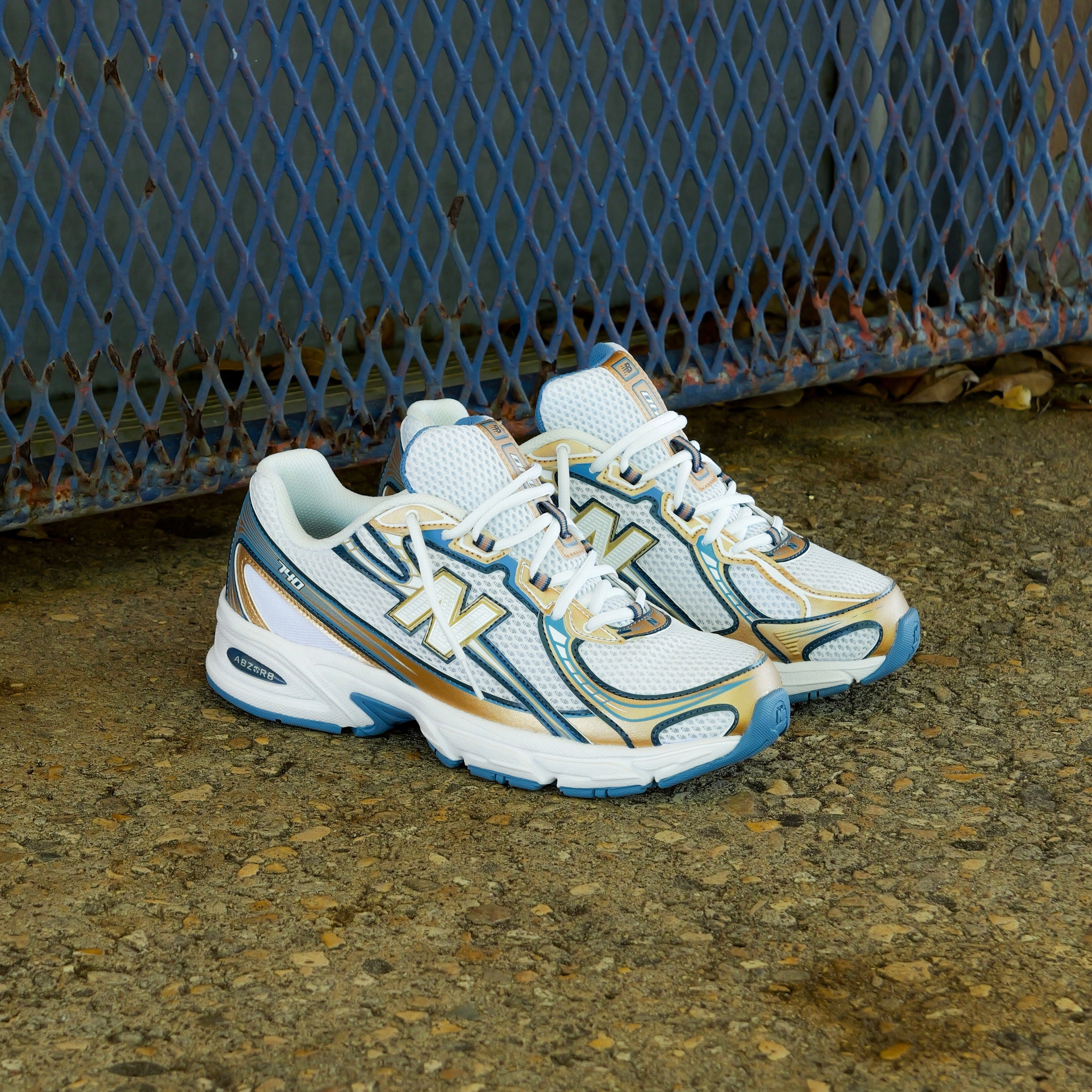 Mens New Balance 740 (Heron Blue/Metallic Gold) - U740HB2 Fast pace Cross Training Optimized