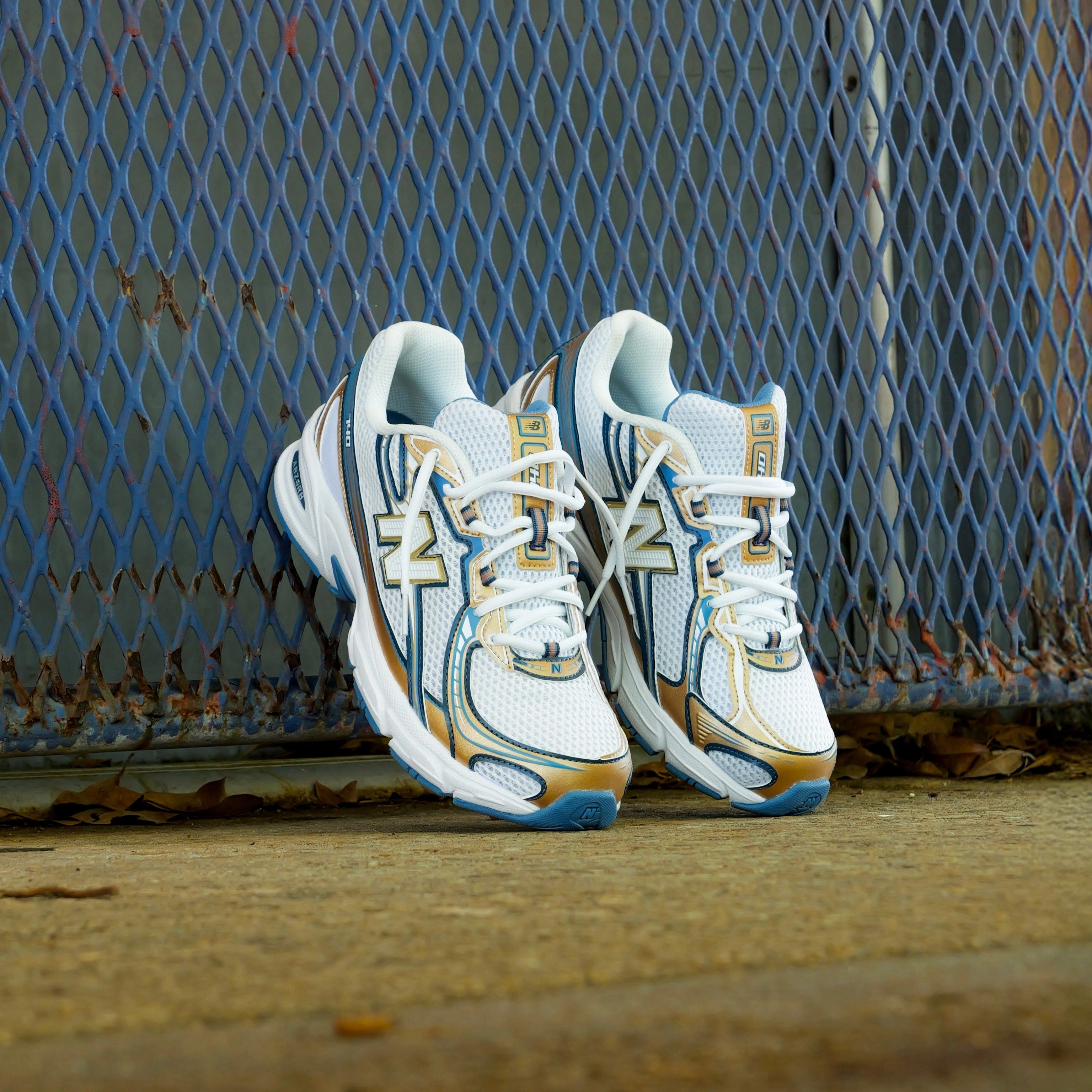 Mens New Balance 740 (Heron Blue/Metallic Gold) - U740HB2 All   Day Wear Responsive foam