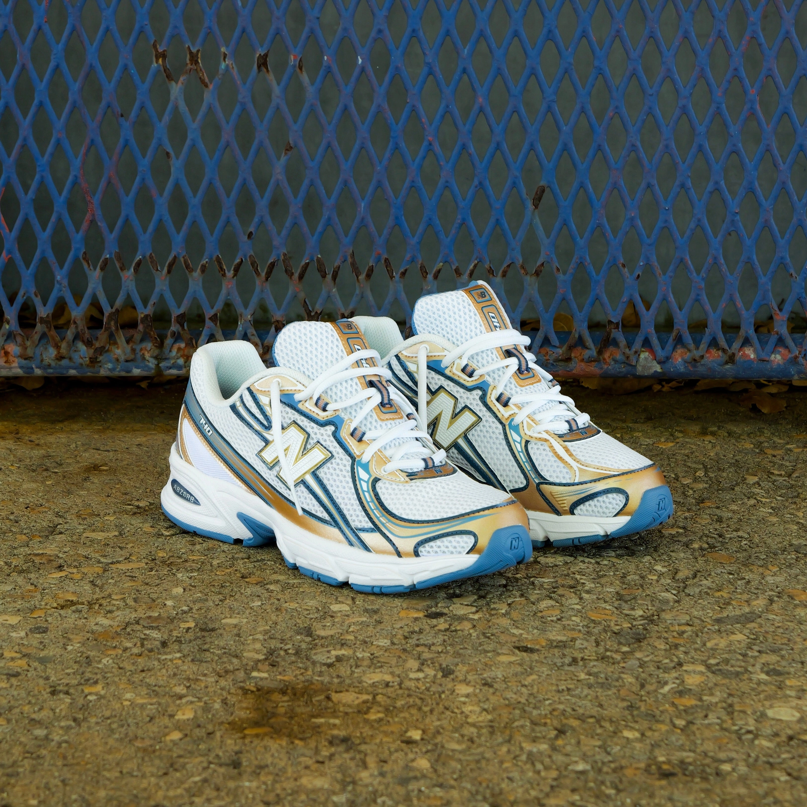 Mens New Balance 740 (Heron Blue/Metallic Gold) - U740HB2 All-Weather Comfort