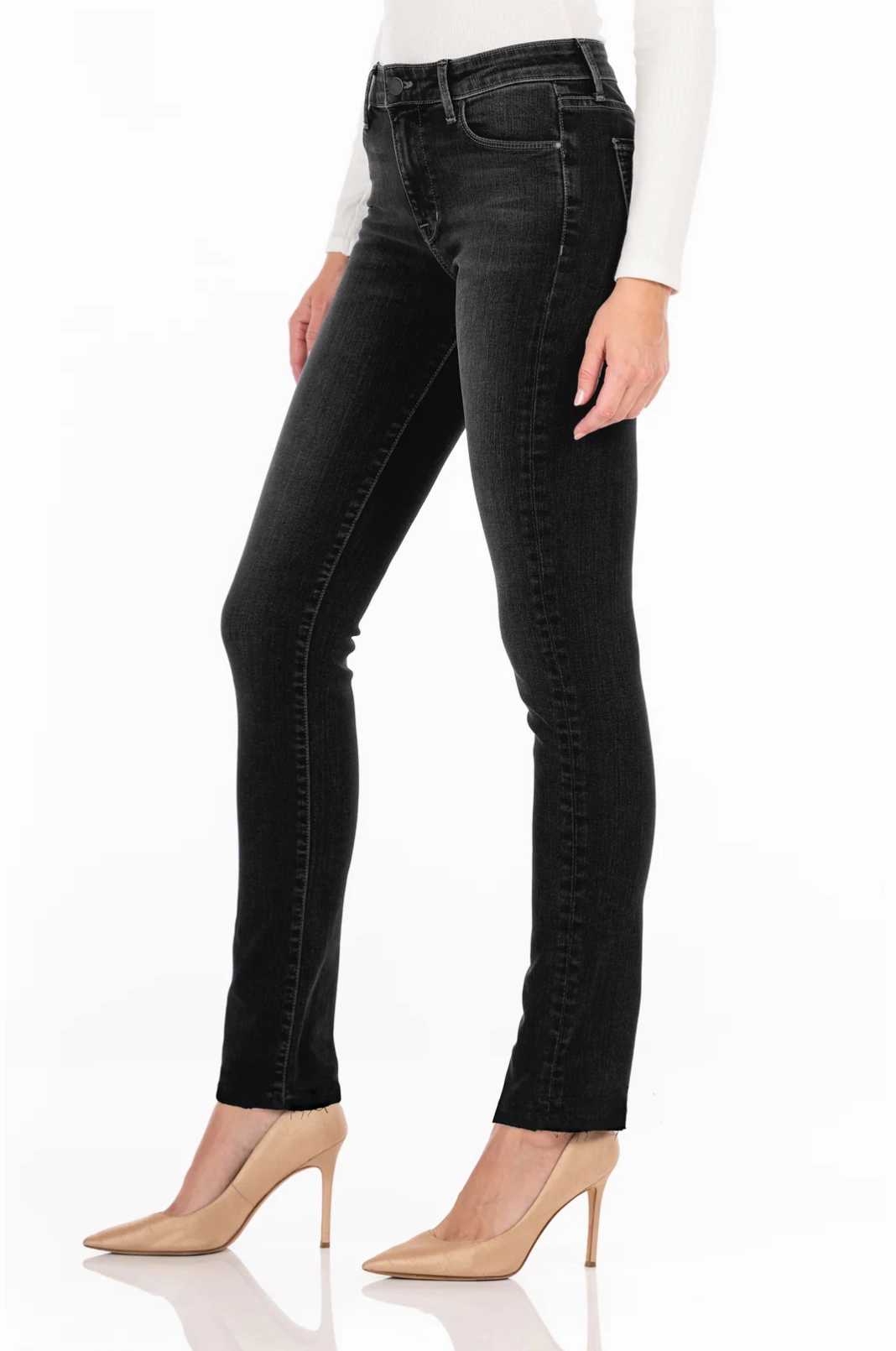 STEVIE MID RISE SLIM IN NASSUNO Multi Layer Knee Reinforcement