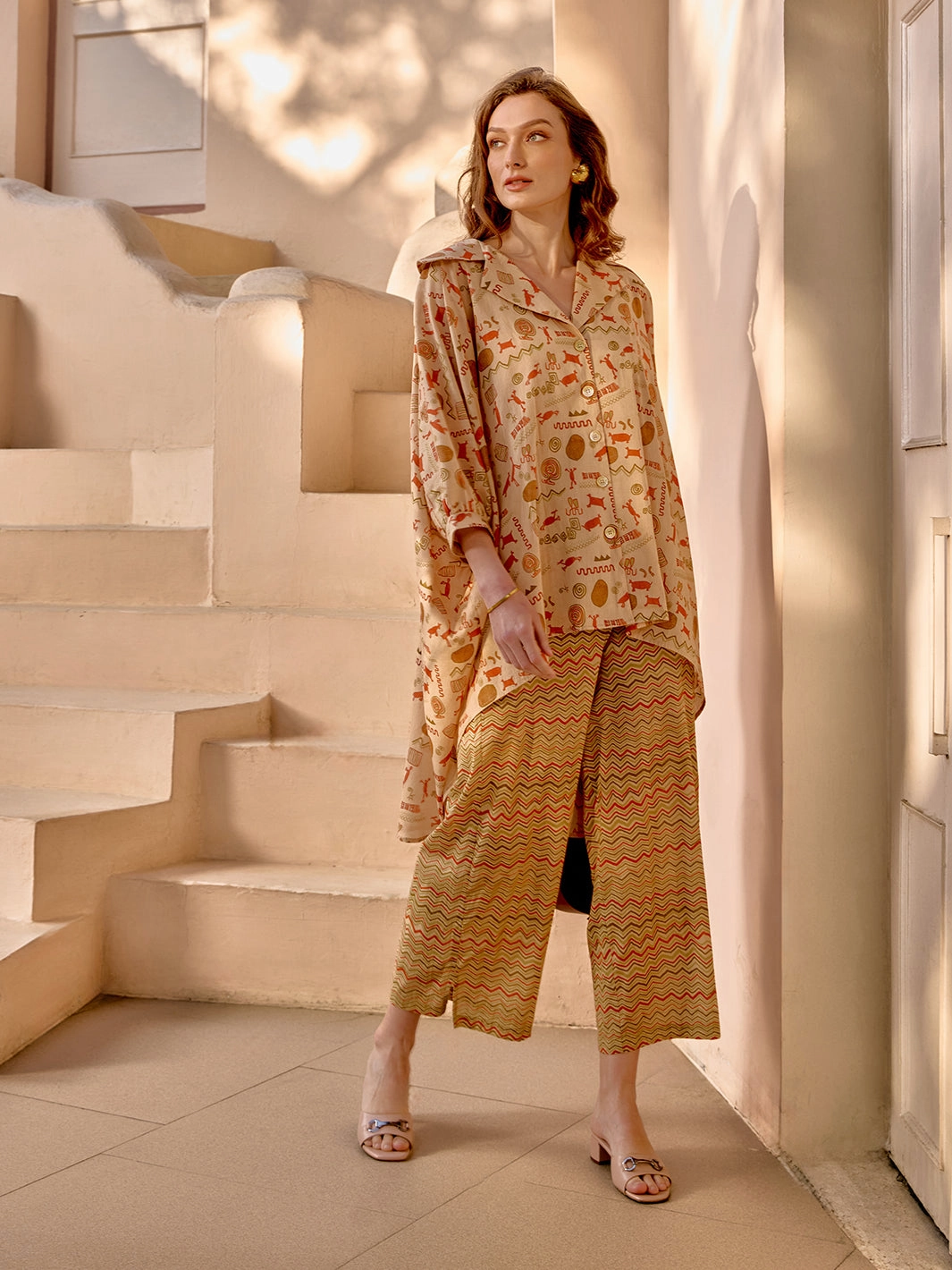 Stonehenge Mulmul Pant Solid-color Minimal Touch