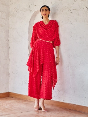 Crimson pant Mood Casual Sophisticated Touch