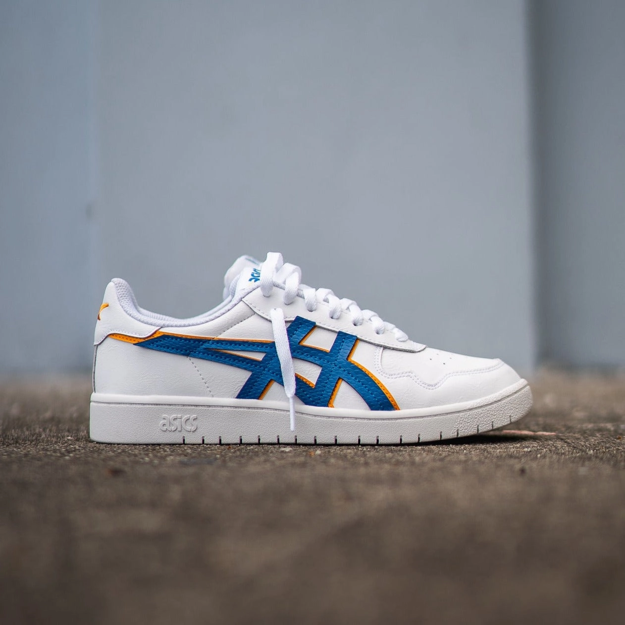 Mens Asics Japan S (White/Lake Drive/Citrus) City Routine