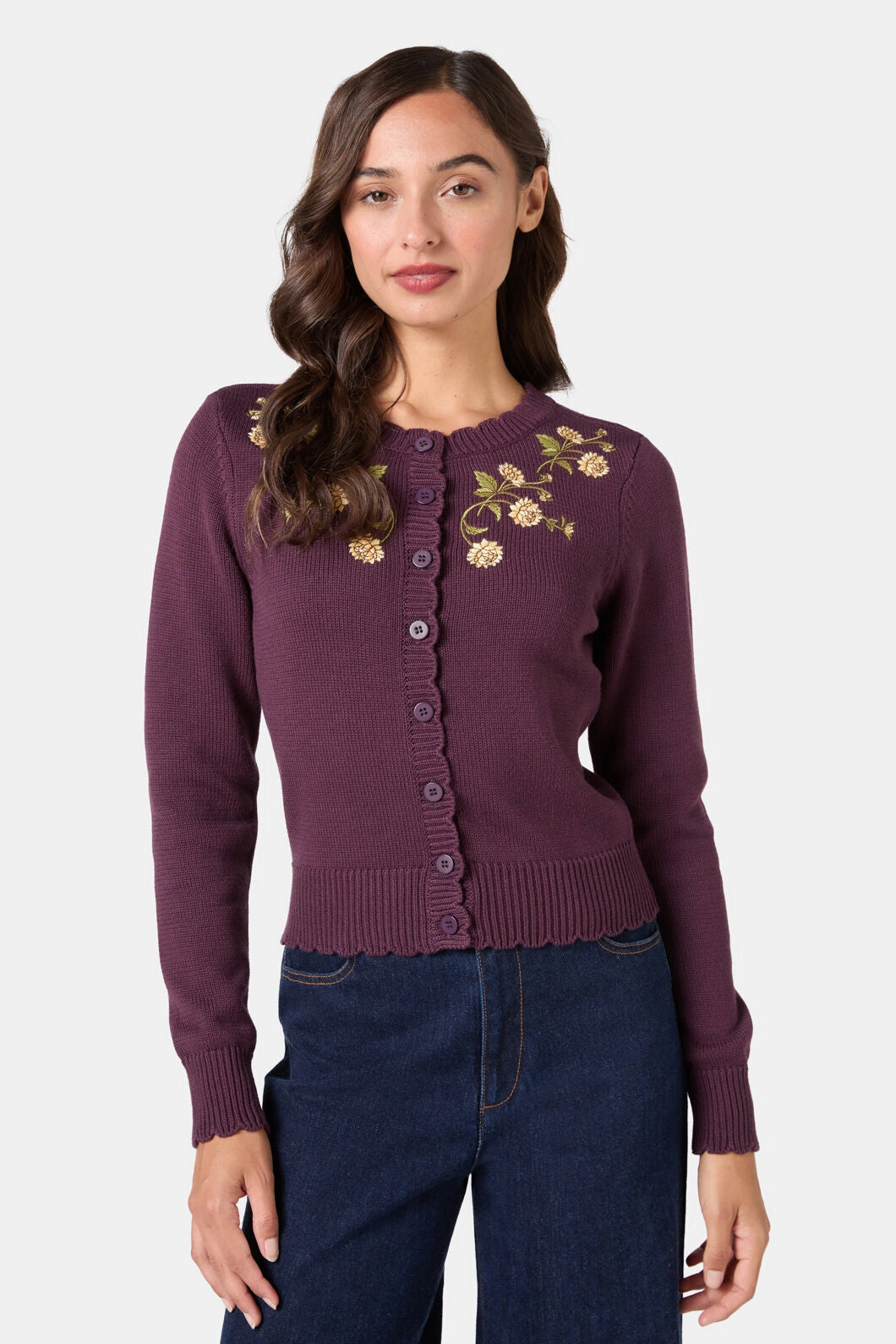 Esmerelda Embroidered Cardigan Cozy Wear Design