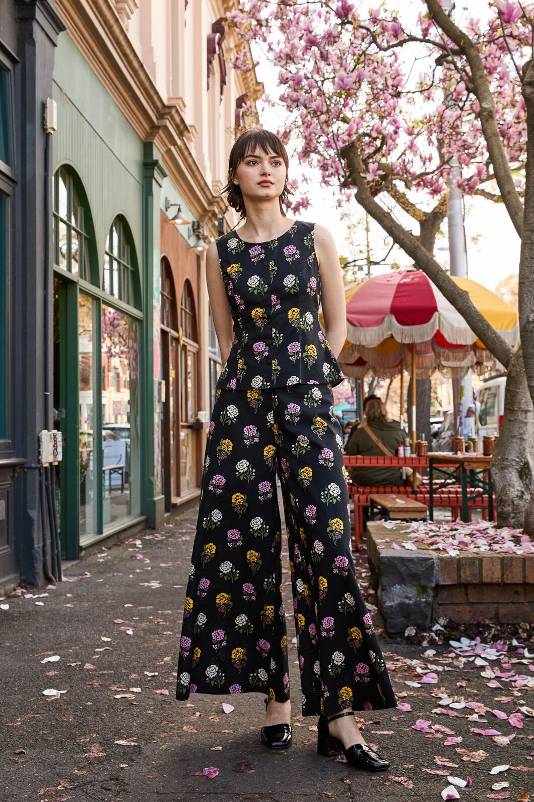 Astrid Rose Wide Leg Pant Loose Modern Minimalist Day Ready