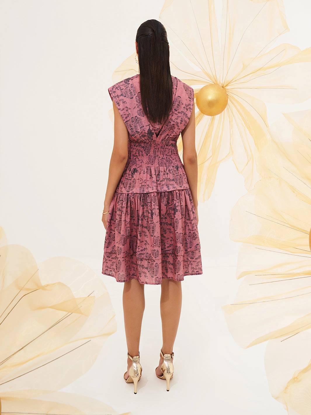 Chic Energy Feminine fit-and-flare silhouette Osaka Dress