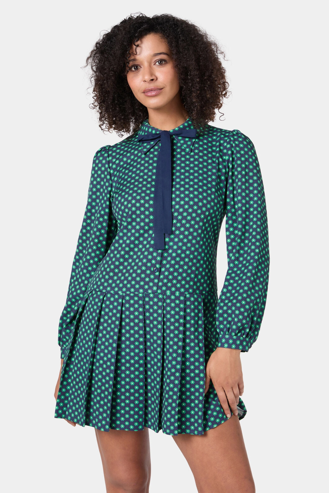 Flora Geo Shirt Dress Flow Line