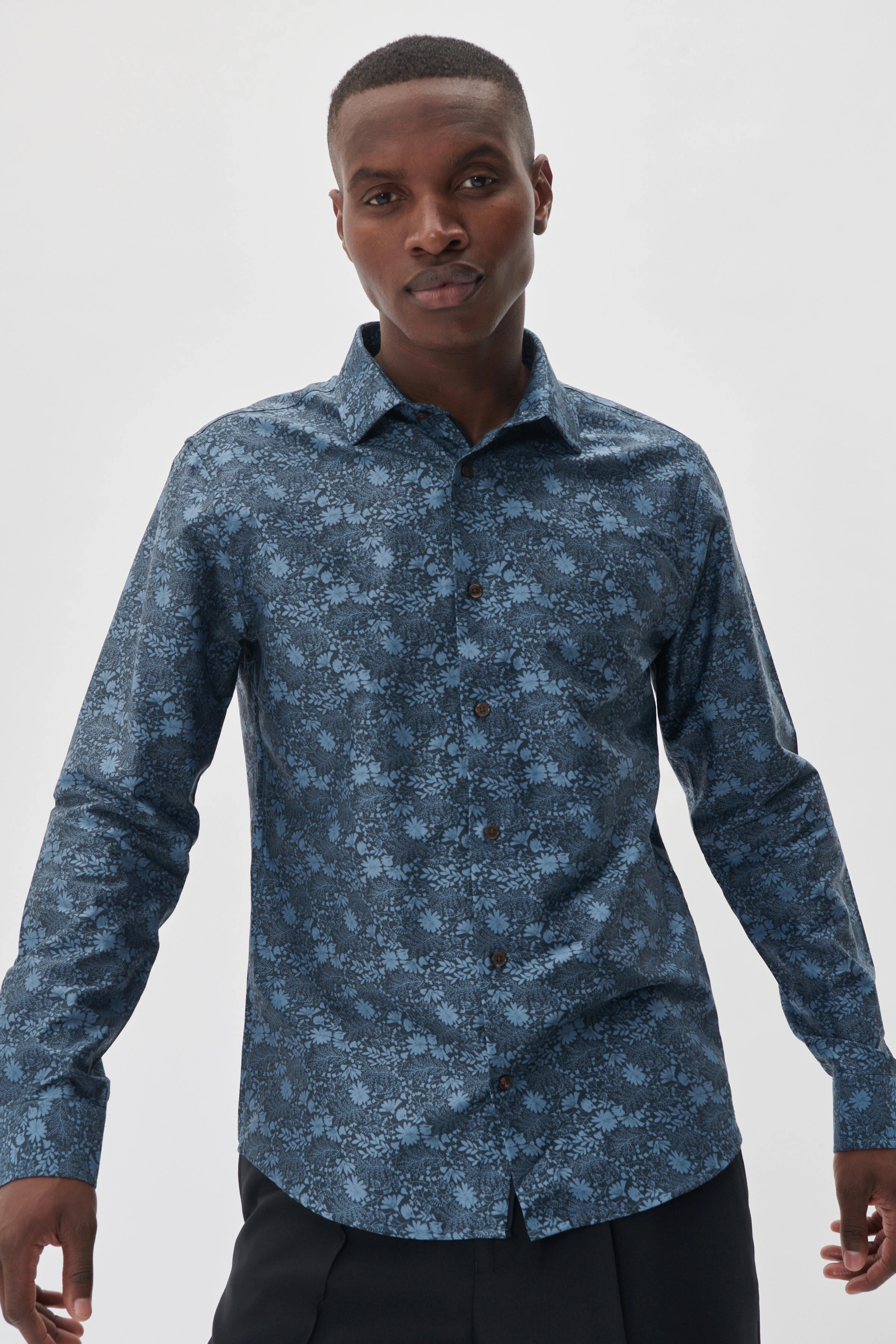 MATROSTOL MULTI FLORAL LONG SLEEVE SHIRT NonIrritating Stitching PuckerFree Surface