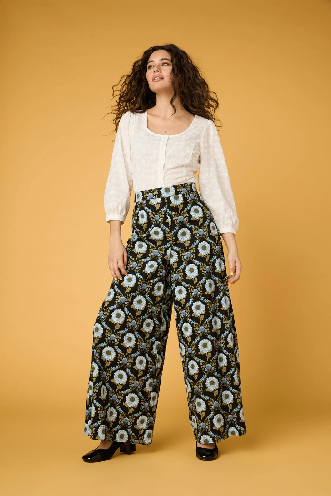 Sunflower Palazzo Pant Body Friendly Weekend Ready