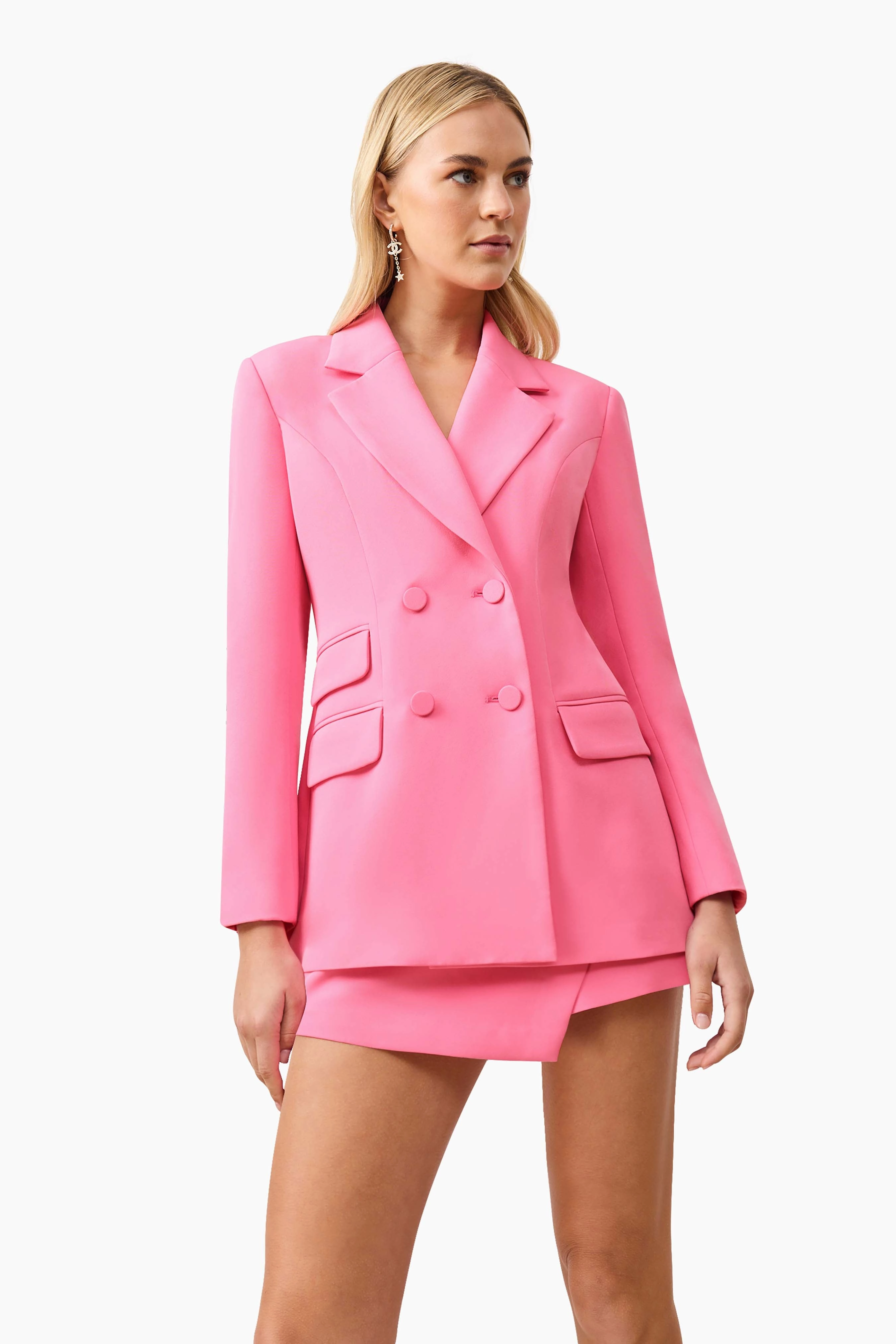 Comfy and Chic Summer Mood Klara Blazer in Pink