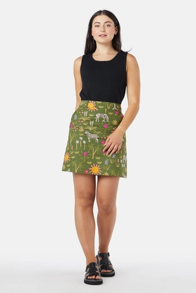 Sunshine Zebra Skirt Layered Style Soft Tones