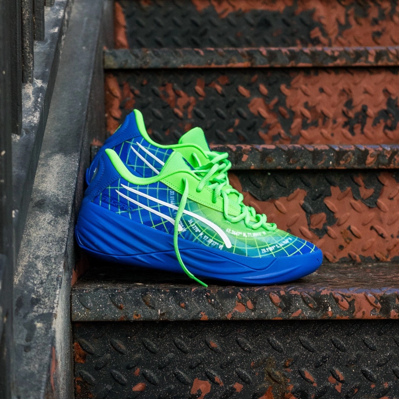 Neutral Base Mens Puma All-Pro NITRO Marcus Smart PE (Fluor Green Pes)