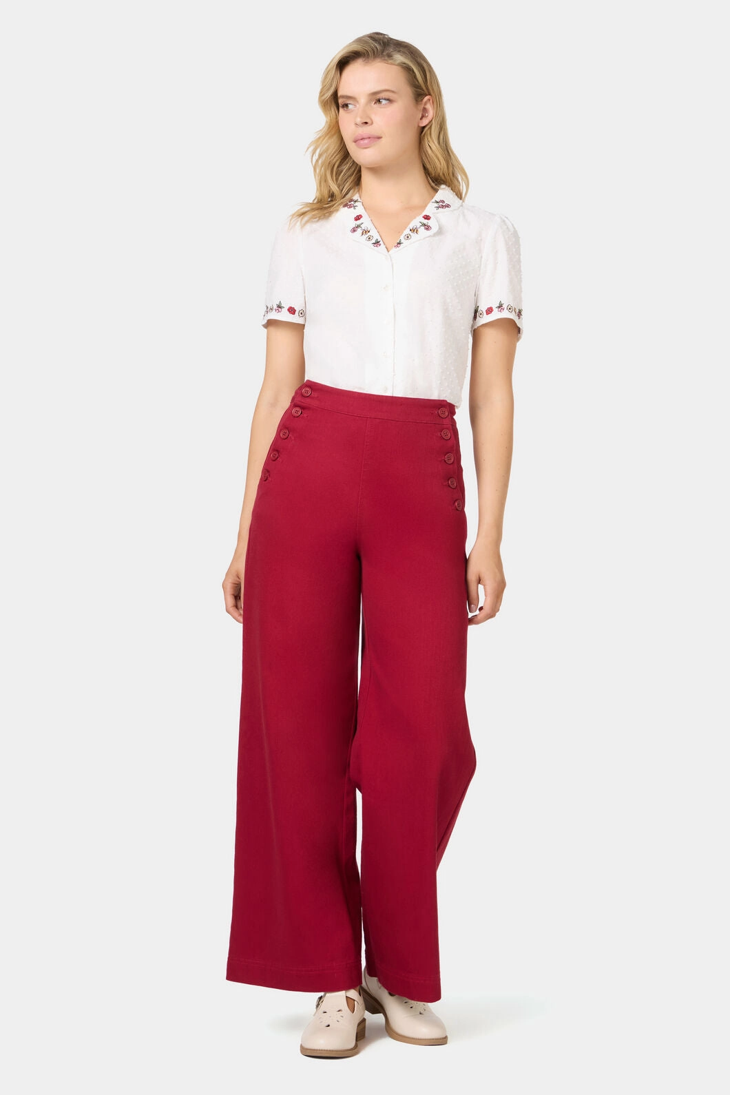 Neutral Smooth Susan Sailor Drill Jean