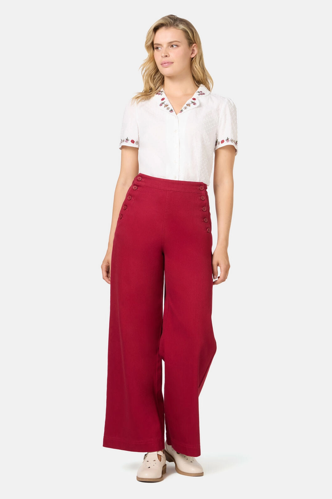 Susan Sailor Drill Jean Weekend Getaway Minimalist Breathable Perfect Fit