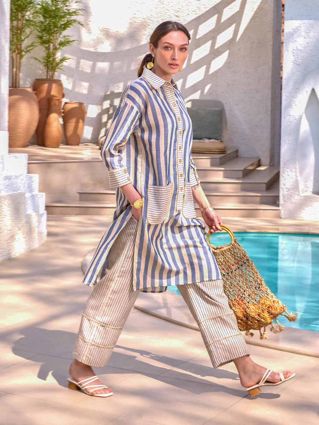 Jewel Accent Aruba Straight Pant