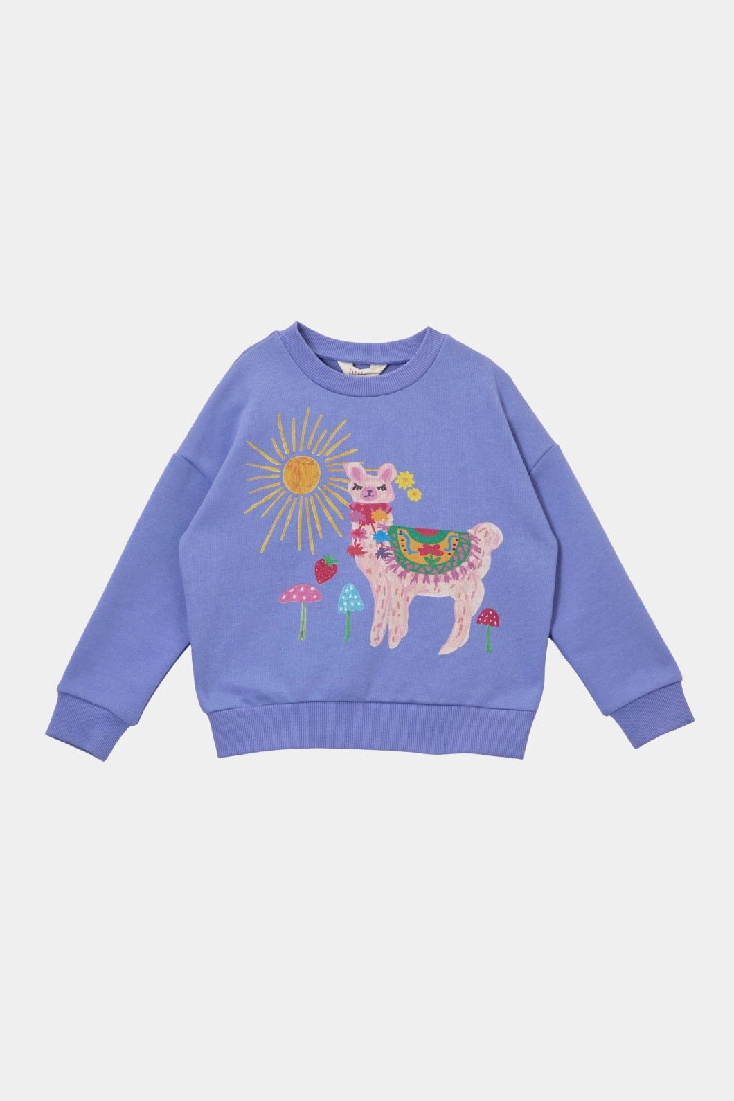 Sun Protective Fabric Pretty Llama Kids Sweater