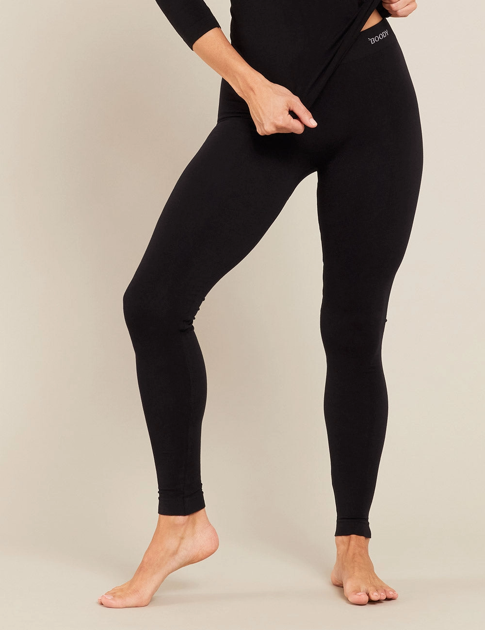 Effortless Design CompressionEnhanced Full Leggings - Black