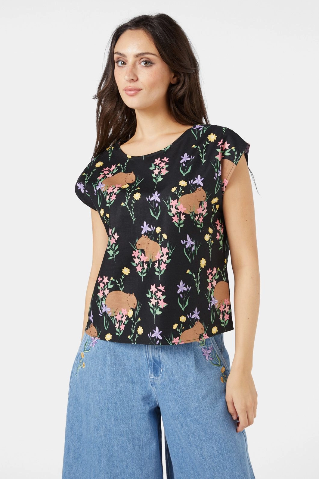 Anti Odor Finish Temperature Regulating Fabric Wombat Top