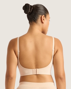 Seamless Comfort Wireless Low Back Bra - Shell