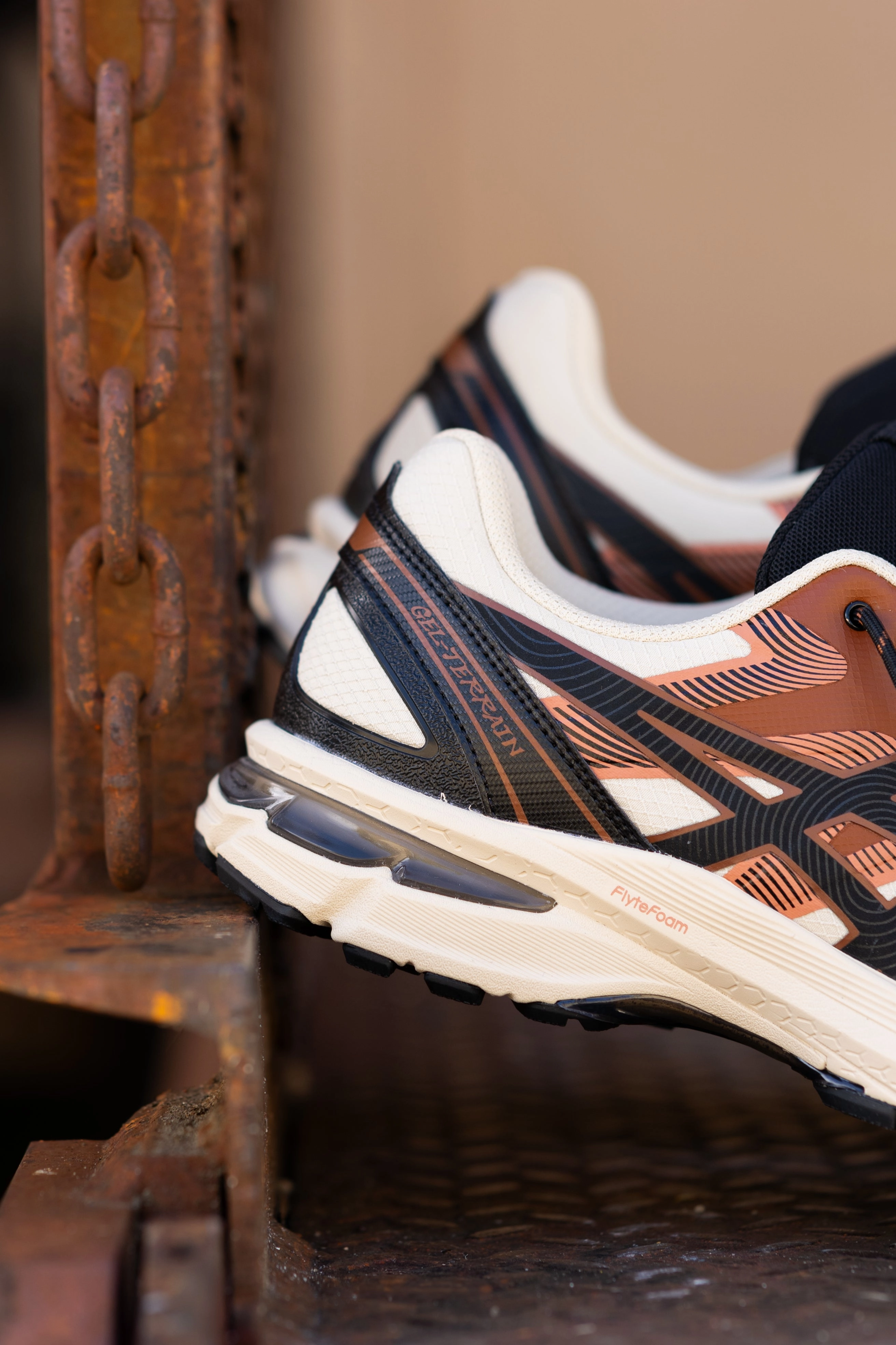 Mens Asics Gel-Terrain (Vanilla/Black) - 1203A342-250 Traction Enhanced Pattern