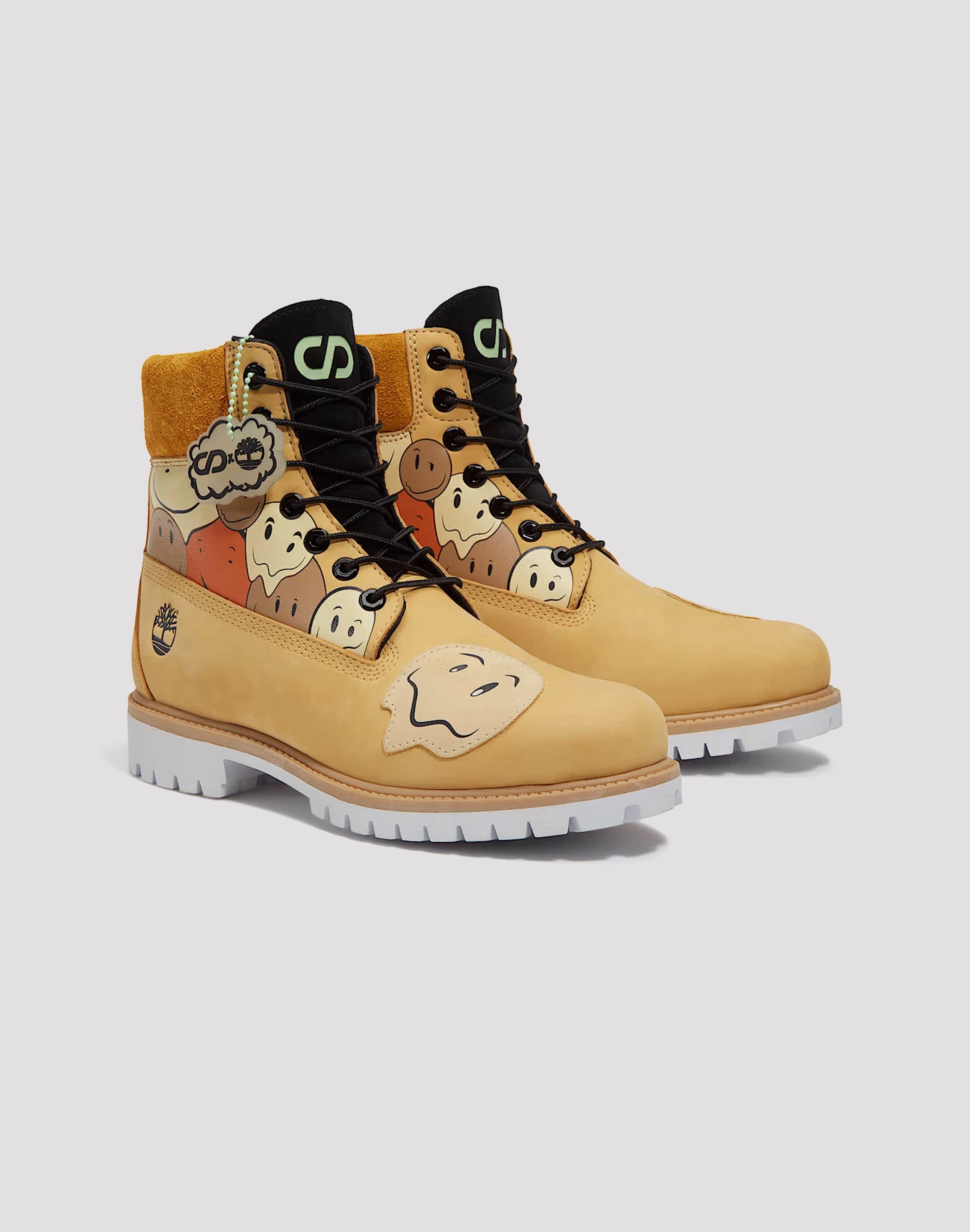 Timberland 6-Inch Premium Waterproof Boots 'Shades of Happiness' Elastic Collar