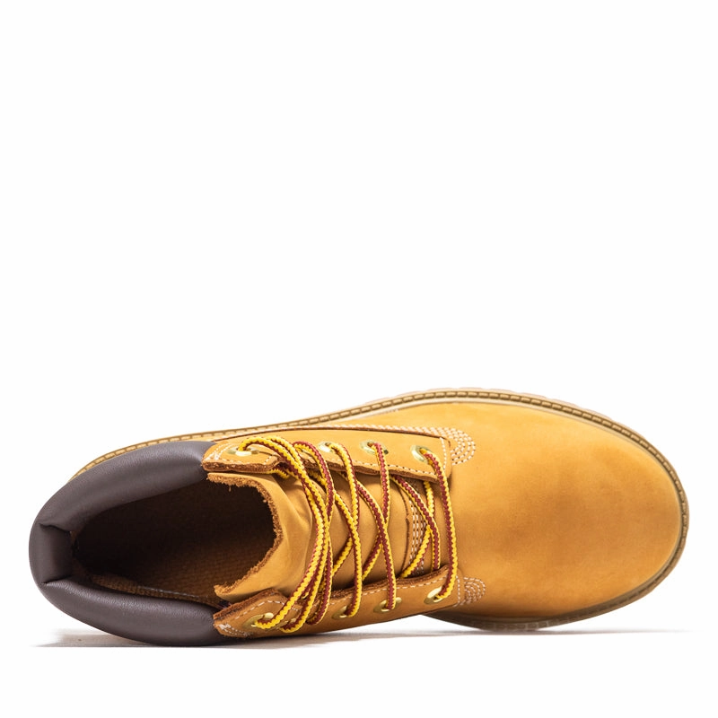 Non-Slip Sole Timberland 6" Lace Up Waterproof Boot (GS) - Wheat