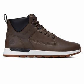 Articulated Flex Grooves Zero Drop Platform Timberland Killington Trekker Mid Lace Up Shoes - Medium Brown Full Grain