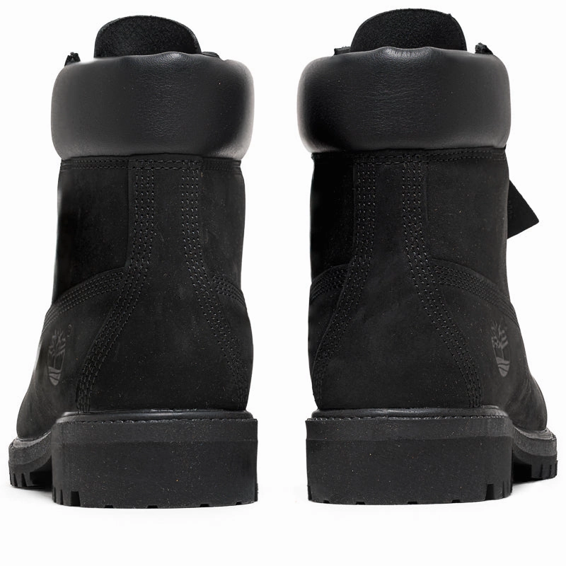 Timberland Premium 6" Lace Up Waterproof Boot - Black Crisp Edge Anti-fungal