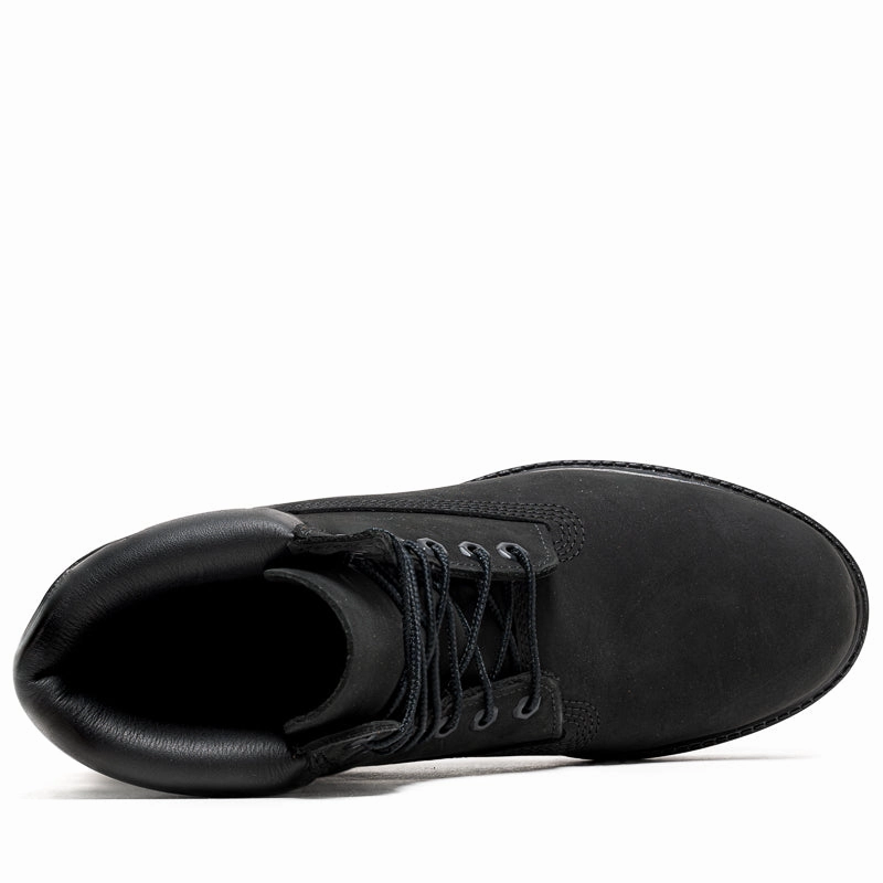 Timberland Premium 6" Lace Up Waterproof Boot - Black Well   Made Distressed finish