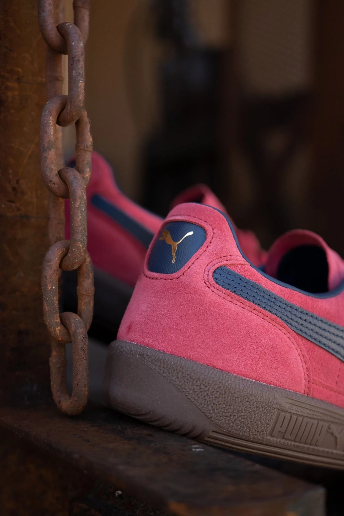 Torsion Stability System Flat Bottom Mens Puma Palermo (Club Red/Club Navy)