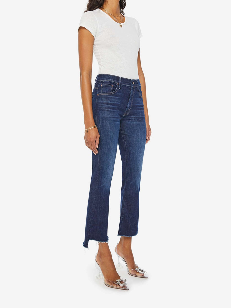Soft Touch Chic Style INSIDER CROP STEP FRAY HEM IN OFF LIMITS