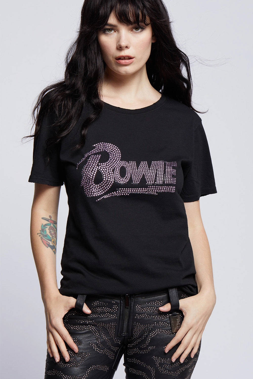 BOWIE STUDDED TEE Vegan Mood StretchWaistband