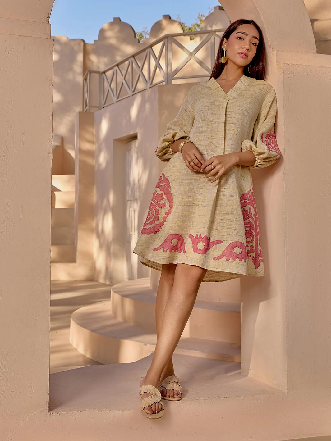 Layer Ready Bengal Patchwork Dress