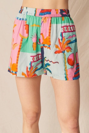 TROPICAL DAZE SHORTS CompactKnit Late Breeze