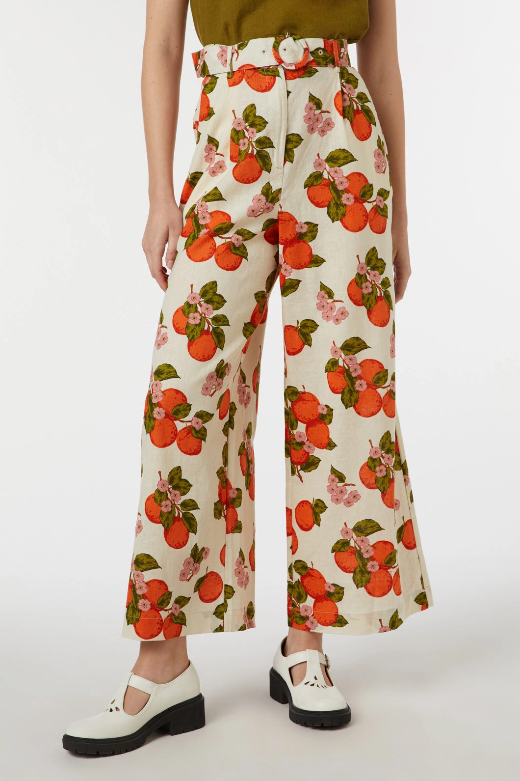 Orange Toile Pant Classic Weekend Getaway
