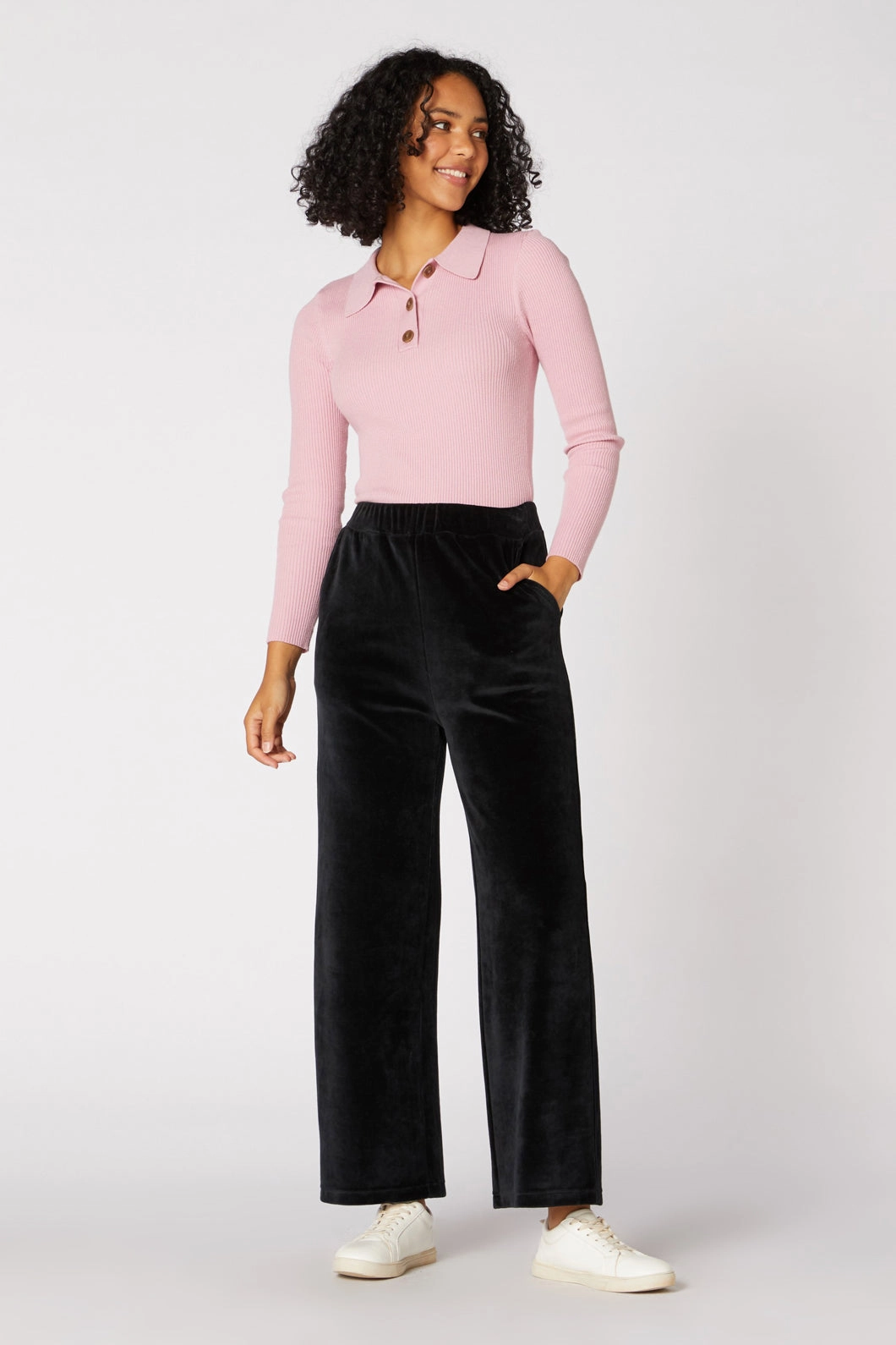 Harlow Velour Pant Quick Outfit Trendy Sunny Vibes