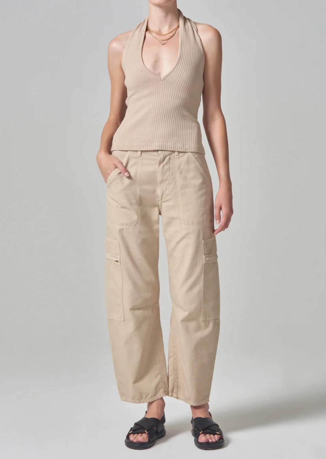 Easy Fit MARCELLE LOW SLUNG CARGO IN TAOS SAND