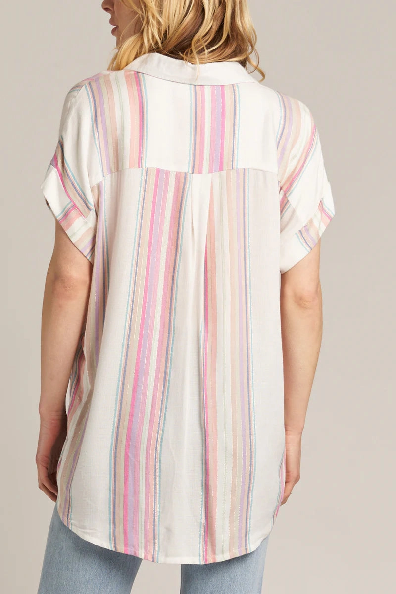 LURAX STRIPED SHORT SLEEVE SHIRT Legend Glow