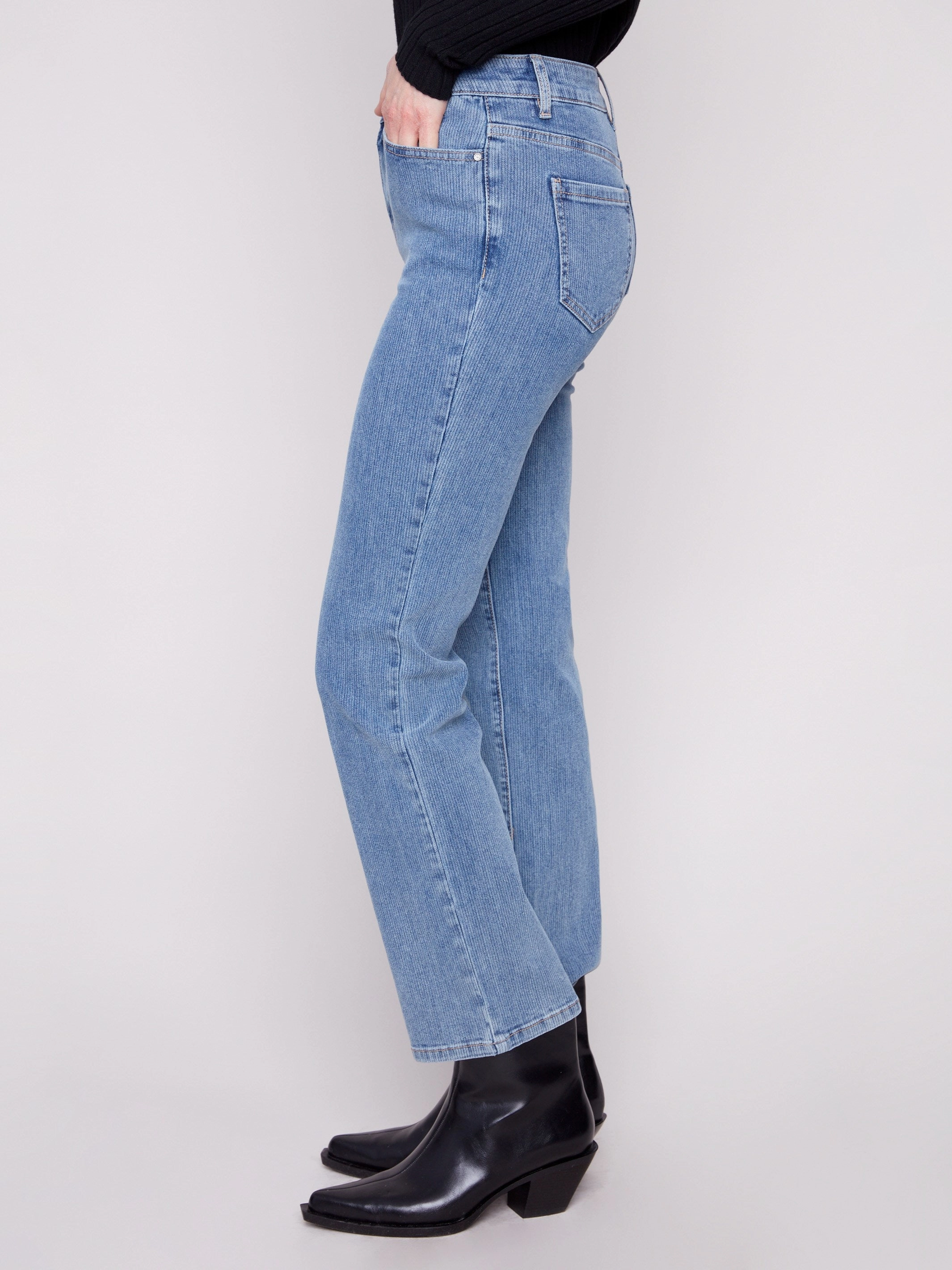 Corduroy Straight Leg Pants - Denim Comfortable clothing Relaxed Fit Design