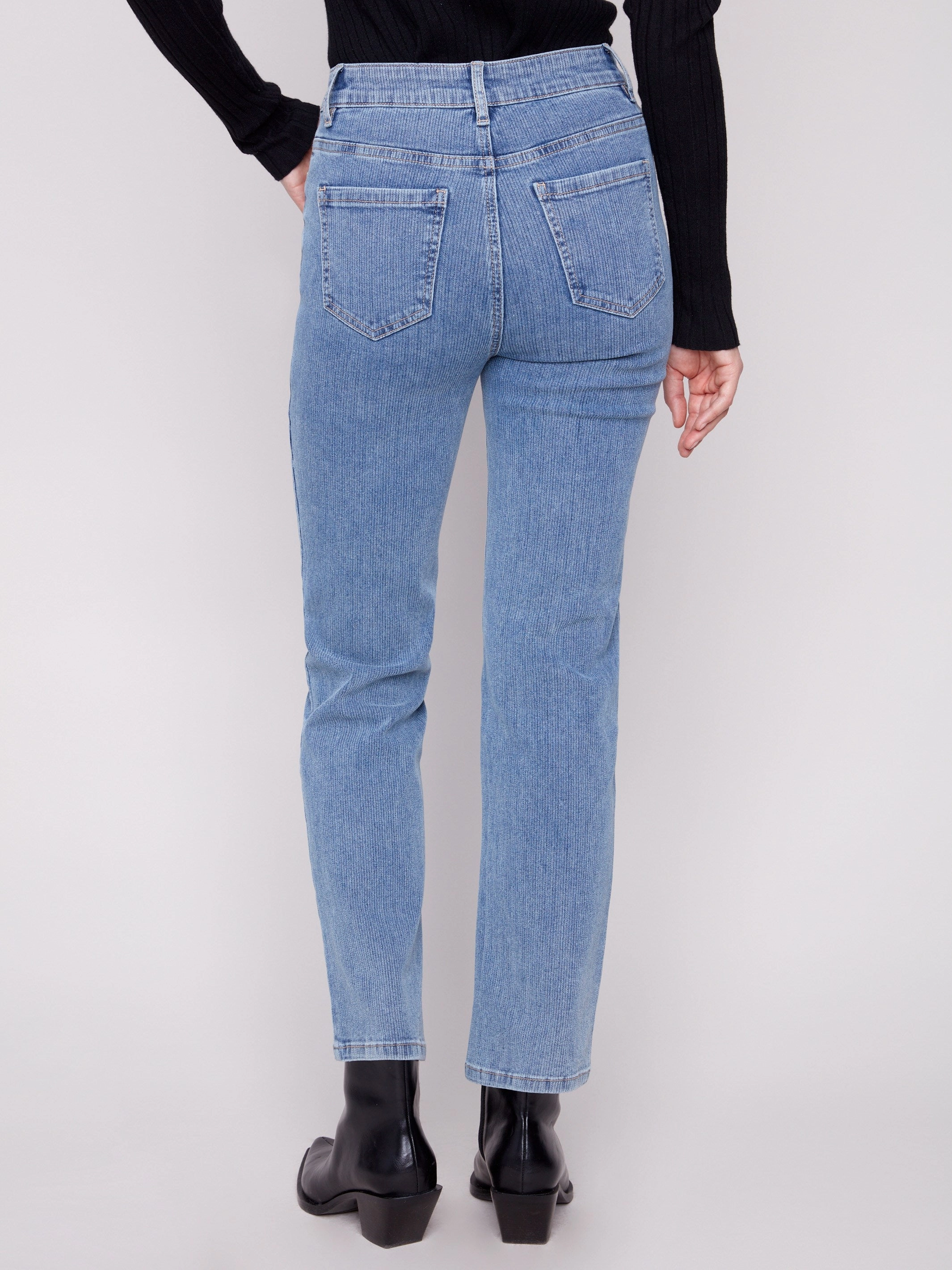 Corduroy Straight Leg Pants - Denim All Rounder