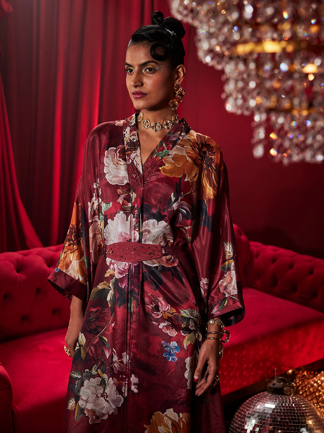 Divine Dahlia Kaftan Summer Wardrobe windproof