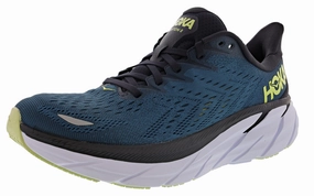 Hoka Men's Ultra Marathon Running Shoes Clifton 8 beginner shoes running in a desert area