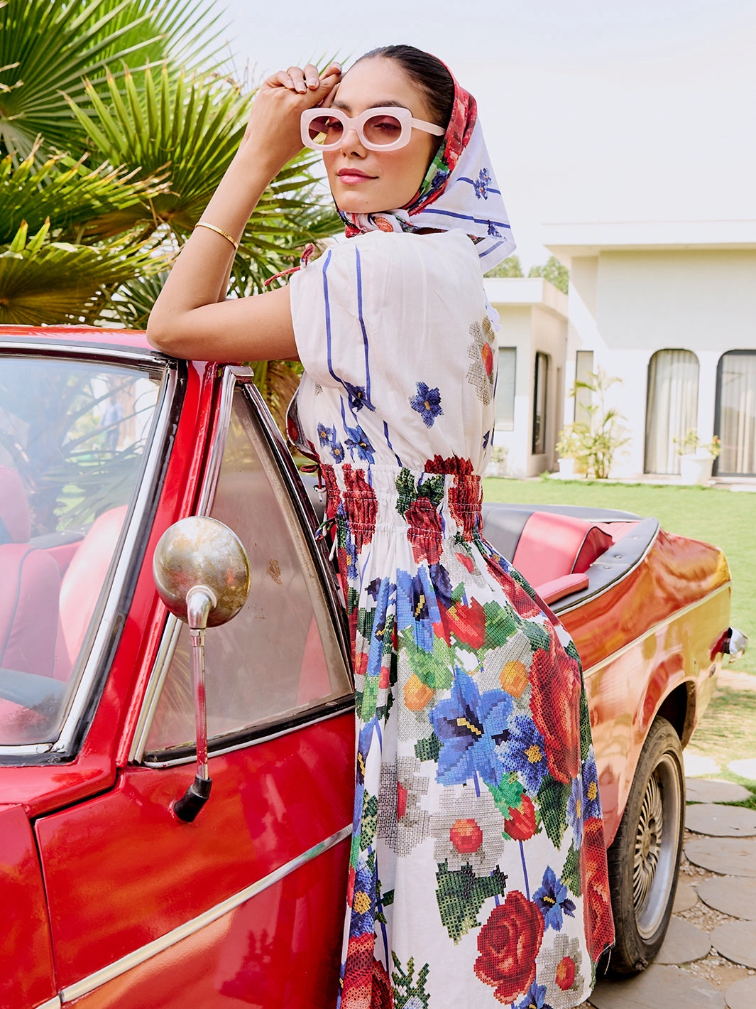 Versatile Comfort Varenna Cross Stitch Cotton Dress