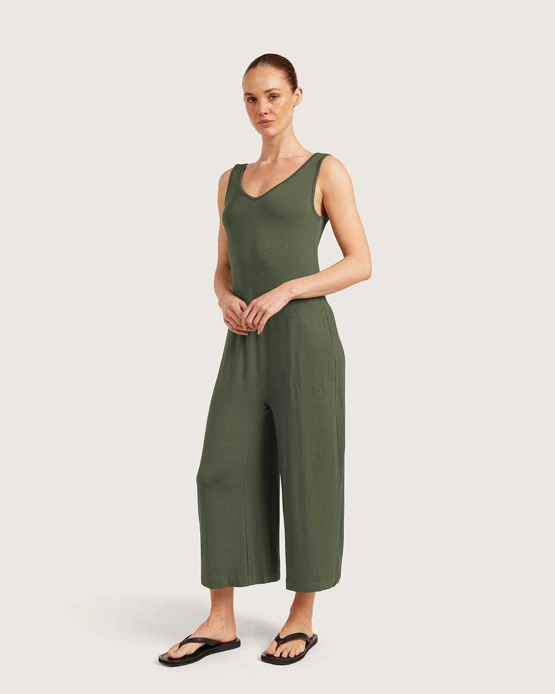 Long Jumpsuit - Moss AirflowOptimized