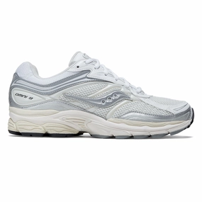Balanced feel Responsive Bounce Foam Saucony Progrid Omni 9 Shoes - White/Silver