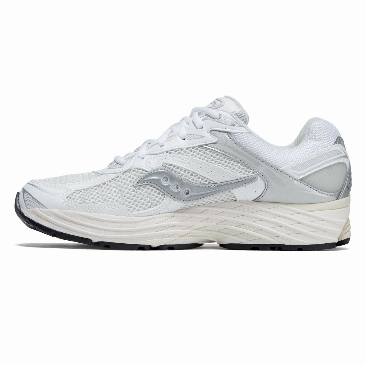 Saucony Progrid Omni 9 Shoes - White/Silver Motion Ease