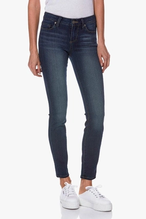 Winter Warmth Student Outfit Textured Clean Shape VERDUGO MID RISE ANKLE SKINNY IN NOTTINGHAM