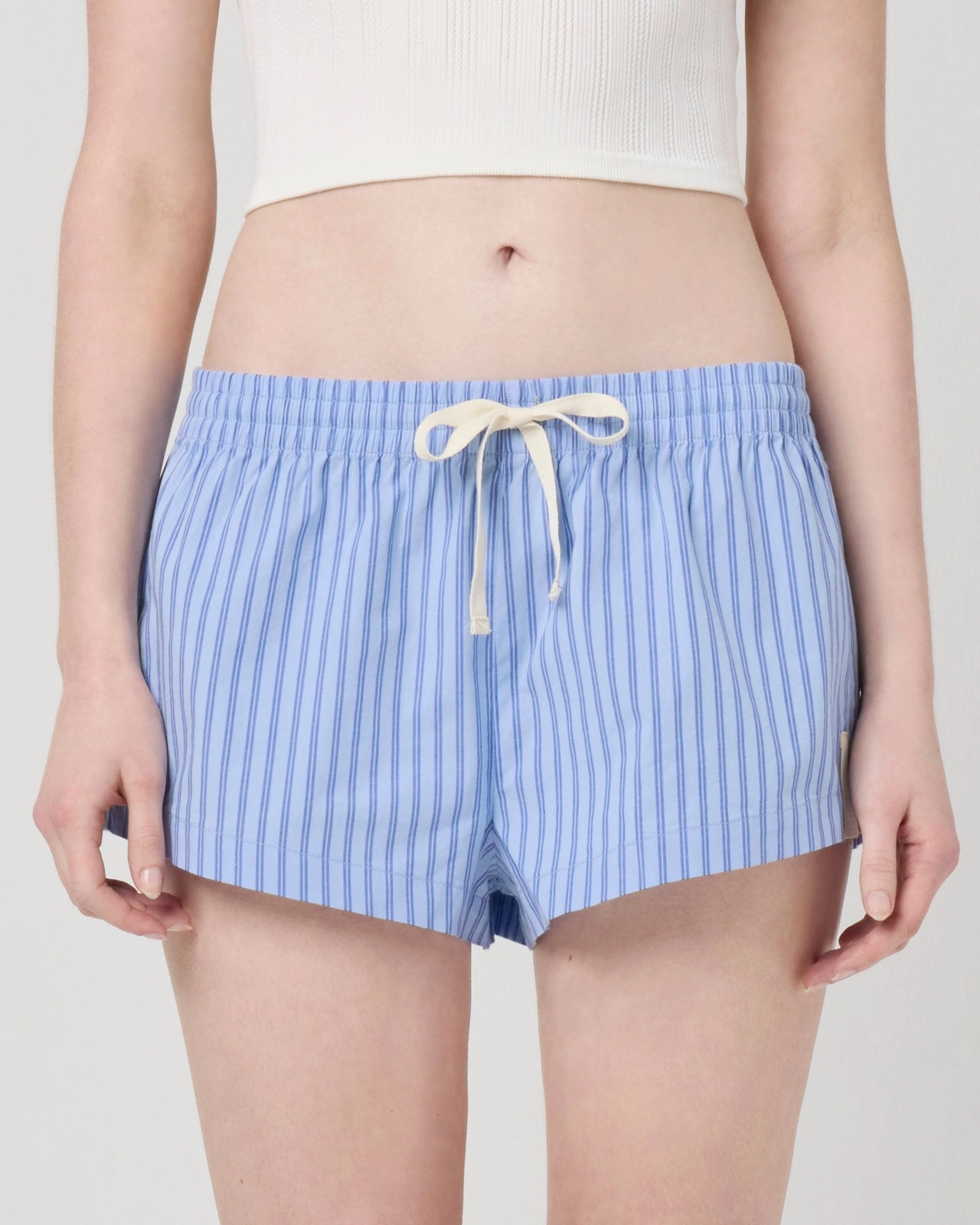Street Icon Comfortable Shorts Villa Poplin Stripe Shortie